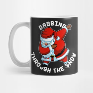 Dabbing Santa Tshirt Christmas Gift Dabbing Through the Snow Mug